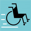 Icon mit Rollstuhl