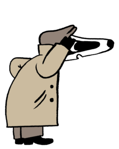 Detektiv Dachs Detektiv-Trails Ausschau halten Nachversand