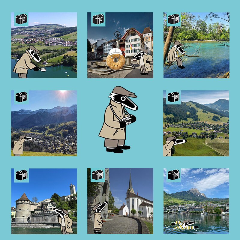 Detektiv-Trails in der Zentralschweiz – Rätselabenteuer zwischen Seen, Bergen und Tradition Die Zentralschweiz bietet eine abwechslungsreiche Landschaft mit glitzernden Seen, majestätischen Bergen und traditionsreichen Orten – ideal für spannende Schatzsuchen mit Detektiv Dachs. Ob in historischen Städten, auf dem Land oder in luftiger Höhe: Die Region begeistert mit vielseitigen Rätselabenteuern für kleine und grosse Spürnasen. Die Detektiv-Trails in der Zentralschweiz eignen sich ideal für Familien, Schulklassen und Gruppen, die eine spielerische, lehrreiche und naturverbundene Freizeitaktivität suchen. Jeder Trail ist einzigartig und bietet Rätselvergnügen für kleine und grosse Spürnasen! Détective-Trails en Suisse centrale – Aventures d’énigmes entre lacs, montagnes et traditions La Suisse centrale offre un paysage varié avec des lacs scintillants, des montagnes majestueuses et des lieux riches en traditions – idéal pour des chasses au trésor passionnantes avec Détective Blaireau. Que ce soit dans des villes historiques, à la campagne ou en altitude : la région séduit par ses nombreuses aventures pleines d’énigmes pour petits et grands détectives. Les Détective-Trails en Suisse centrale sont parfaits pour les familles, les classes scolaires et les groupes à la recherche d’une activité de loisirs ludique, éducative et proche de la nature. Chaque trail est unique et promet du plaisir de résoudre des énigmes pour tous les âges ! Detective-Trails in Central Switzerland – Riddle Adventures Between Lakes, Mountains and Tradition Central Switzerland offers a diverse landscape with sparkling lakes, majestic mountains and places rich in tradition – ideal for exciting treasure hunts with Detective Badger. Whether in historic towns, in the countryside or at higher altitudes: the region impresses with a variety of riddle adventures for young and old detectives alike. The Detective-Trails in Central Switzerland are ideal for families, school classes and groups looking for a playful, educational and nature-based leisure activity. Each trail is unique and offers riddle fun for small and big detectives!