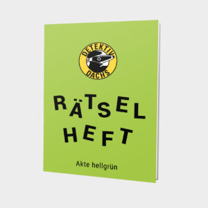 Detektiv Dachs Rätselheft Akte hellgrün – Spannende Rätsel für Kinder und Erwachsene Alter: 7+ Entdecke das Detektiv Dachs Rätselheft Akte hellgrün, das perfekte Rätselbuch für Kinder und Erwachsene! Mit 16 unterhaltsamen Seiten voller kreativer Herausforderungen ist dieses Rätselheft ideal für spannende Momente zu Hause oder auf Reisen. Ob als kleines Geschenk für einen Kindergeburtstag oder als Preis bei einem Detektiv-Trail zu Hause – das Rätselheft sorgt für jede Menge Spass und Unterhaltung! Das Detektiv Dachs Rätselheft Nr. 1 enthält eine abwechslungsreiche Sammlung an Rätseln, darunter: Buchstabensalat: Finde versteckte Wörter in einem durcheinandergeworfenen Buchstabenfeld. Sudoku: Der Klassiker für Gehirntraining und Konzentration. Labyrinth: Löse spannende Rätsel, indem du dich durch komplexe Labyrinthe navigierst. Kreuzworträtsel: Klassisch Wörter finden. Ausmalbild: Gestalte das Bild farbenfroh. Detektiv-Rätsel: Lass dich überraschen Dieses Rätselheft ist auch eine grossartige Wahl für den Kindergeburtstag! Wenn du nach weiteren Ideen für einen unvergesslichen Detektiv Dachs Kindergeburtstag suchst, besuche unsere Detektiv Dachs Kindergeburtstagsseite. Buche unser einzigartiges Geburtstags-Package, das einen aufregenden Detektiv-Trail im Ort deiner Wahl oder mit einem Home Detektiv-Trail umfasst. Das perfekte Abenteuer für alle jungen Detektive! Format: A5 (B 148 mm x L 210 mm) Autoren: SB Switzerland AG / Küng Verlags AG Illustration: Rahel Messerli / Küng Verlags AG