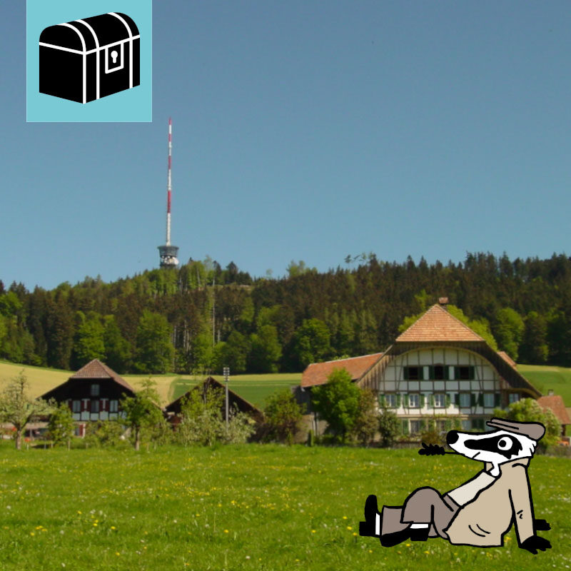 bolligen-detekitv-dachs-trail-bantiger-botti-reberhaus-ortsmuseum Erlebe die Detektiv-Trails mit Detektiv Dachs: Ein spannendes Rätselerlebnis für Jung und Alt. Du begibst dich auf eine Entdeckungstour durch Bolligen am Fusse des Bantigers. Der Trail startet im Dorfzentrum und führt dich vorbei an idyllischen Wegen und durch den erholsamen Wald rund um Bolligen. Unterwegs triffst du auf spannende Rätsel rund um die lokale Sagengestalt den Riesen Botti, erfährst Wissenswertes über das traditionsreiche Seifenkistenrennen und entdeckst das charmante Ortsmuseum sowie das historische Reberhaus. Immer wieder eröffnen sich herrliche Ausblicke auf den Bantiger und Landschaft des Worblentals. Der abwechslungsreiche Weg durch Natur, Dorf und Wald macht den Detektiv-Trail Bolligen zu einem unvergesslichen Erlebnis für Gross und Klein. Ob mit Familie, Freunden oder Schulklasse. Auf diesem Detektiv-Trail kommen Entdeckerinnen und Rätselfans voll auf ihre Kosten. Viel Vergnügen auf deinem Abenteuer!