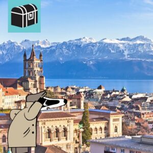 Experience the Detective-Trails with Detective Badger: an exciting riddle adventure for young and old alike. Embark on a discovery tour through Lausanne, the vibrant city on Lake Geneva, located in the heart of the famous Lavaux wine region. The trail takes you from the impressive cathedral to the charming Place de Palud with its town hall and famous clock, and then down to the modern Flon district. From there, you continue past the stunning Grand-Pont bridge with its magnificent view over the city, all the way to the striking Tour Bel-Air – one of Switzerland’s first high-rise buildings. Of course, a ride on the country’s only metro is a must! Near the end, the Olympic Museum awaits, inviting you to dive into the world of sports and the Games. This varied route combines history, riddle-solving fun and local flair in an entertaining way, letting you experience Lausanne from its most fascinating side. The Detective-Trail Lausanne offers a perfect mix of riddles, movement and culture. Ideal for families, children, school classes, grandparents and everyone who loves being outdoors. Have fun on your riddle adventure!