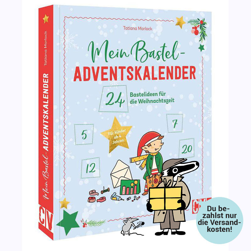 Detektiv-Dachs Bastel-Adventskalender-Buch